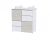 Lorelli Cupboard pelenkázó komód - White & Light Oak / Fehér & Világos Tölgy