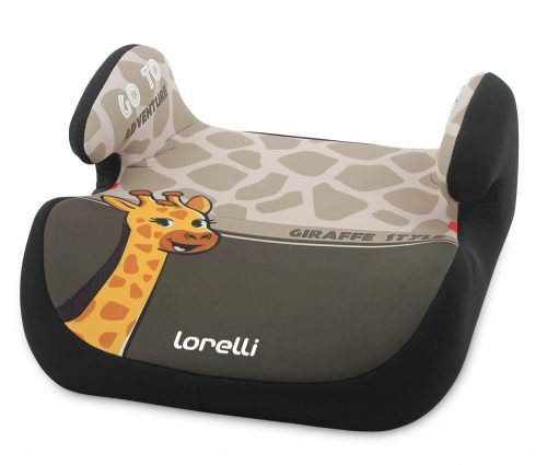 Lorelli Topo Comfort autós ülésmagasító 15-36kg - Giraffe light-dark beige