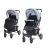 Lorelli Daisy BASIC sport babakocsi + lábzsák - Black&Silver Blue