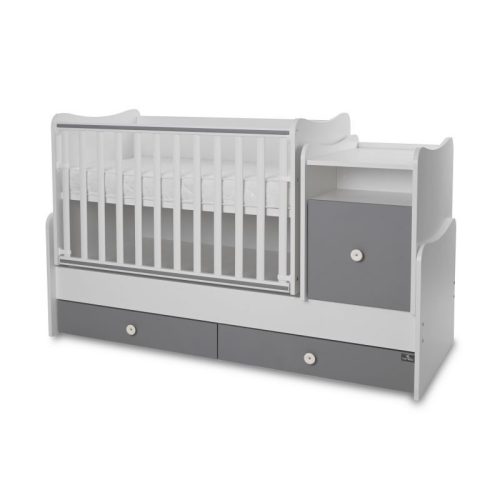 Lorelli Trend PLUS kombi ágy 70x165 - White Stone Grey