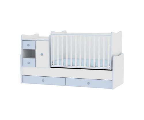 Lorelli MiniMax kombi ágy 72x190 - White / Blue
