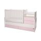 Lorelli Combo kombi ágy 70x170 - White Orchid Pink