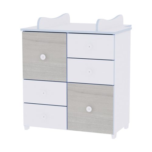 Lorelli Cupboard pelenkázó komód - White & Blue Elm