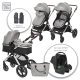 Lorelli Viola Set multifunkciós babakocsi - Opaline Grey
