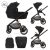Lorelli Bianca multifunkciós babakocsi + adapter - Black