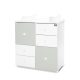 Lorelli Cupboard pelenkázó komód - White & Milky Green ÚJ