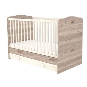 Átalakítható ágyneműtartós gyermekágy Krém-fűz