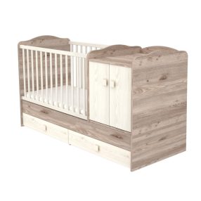 Két ajtós kombi kiságy krém-fűz