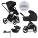 EASYWALKER Kombinált babakocsi Zoey Pure Black + CYBEX Aton B2 i-Size + bázis