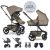 EASYWALKER XL szett kombinált Harvey NXT babakocsi tartozékokkal - Mocha Brown