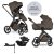 EASYWALKER Kombinált babakocsi Zoey Chestnut Brown + CYBEX Aton B2 i-Size + bázis