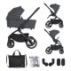 Petite&Mars Kombinált babakocsi SCOUT 2in1 - Anthracite Moon