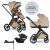 EASYWALKER Kombinált babakocsi Zoey Almond Taupe + CYBEX Aton B2 i-Size + bázis