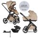 EASYWALKER Kombinált babakocsi Zoey Almond Taupe + CYBEX Aton B2 i-Size + bázis