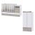 Lorelli Trend PLUS kombi ágy 70x165 + Exclusive szekrény - White & Amber