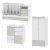 Lorelli Trend PLUS kombi ágy 70x165 + Cupboard pelenkázó komód + Exclusive szekrény - White & L