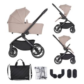   Petite&Mars Kombinált babakocsi SCOUT 2in1 - Cappuccino Cream