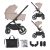 Petite&Mars Kombinált babakocsi SCOUT 2in1 - Cappuccino Cream